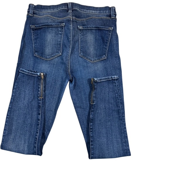 J Brand Spirited Cropped Zip Ankle Stretch Jean Size 29 - Picture 8 of 15